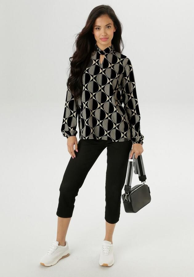 Aniston SELECTED Blouse zonder sluiting met aantrekkelijke halslijn nieuwe collectie - Foto 6