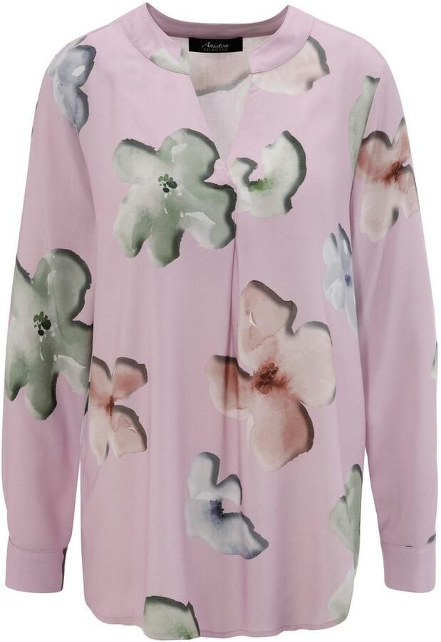 Aniston SELECTED Blouse zonder sluiting met expressieve en schilderachtige bloemenprint - Foto 6