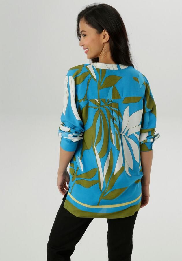 Aniston SELECTED Blouse zonder sluiting met expressieve florale patronen nieuwe collectie - Foto 3