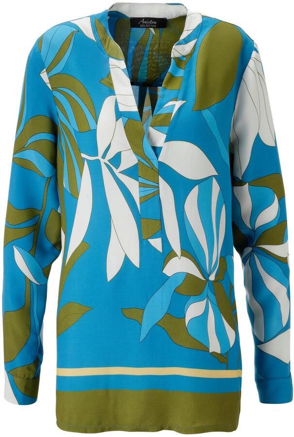 Aniston SELECTED Blouse zonder sluiting met expressieve florale patronen nieuwe collectie - Foto 6