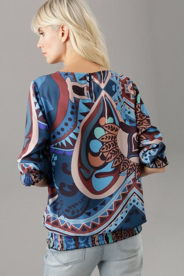 Aniston SELECTED Blouse zonder sluiting met fantasierijke allover-print - Foto 3