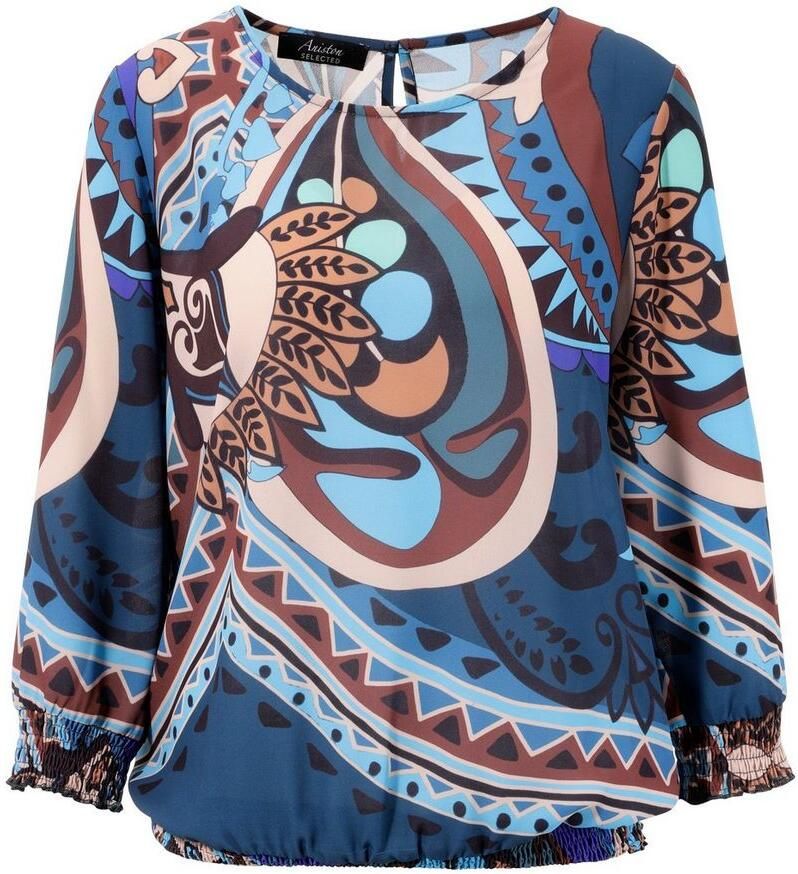 Aniston SELECTED Blouse zonder sluiting met fantasierijke allover-print