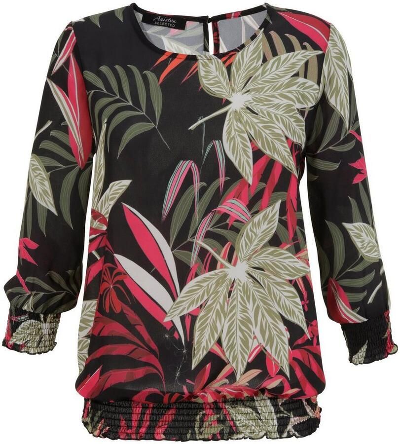 Aniston SELECTED Blouse zonder sluiting met gesmokte randen