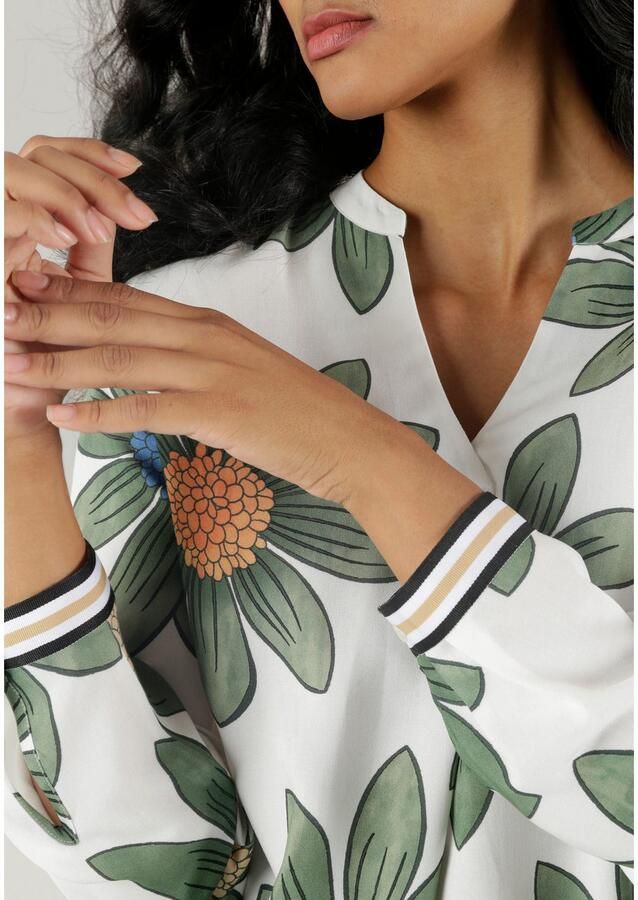 Aniston SELECTED Blouse zonder sluiting met gestreepte manchetten - Foto 3