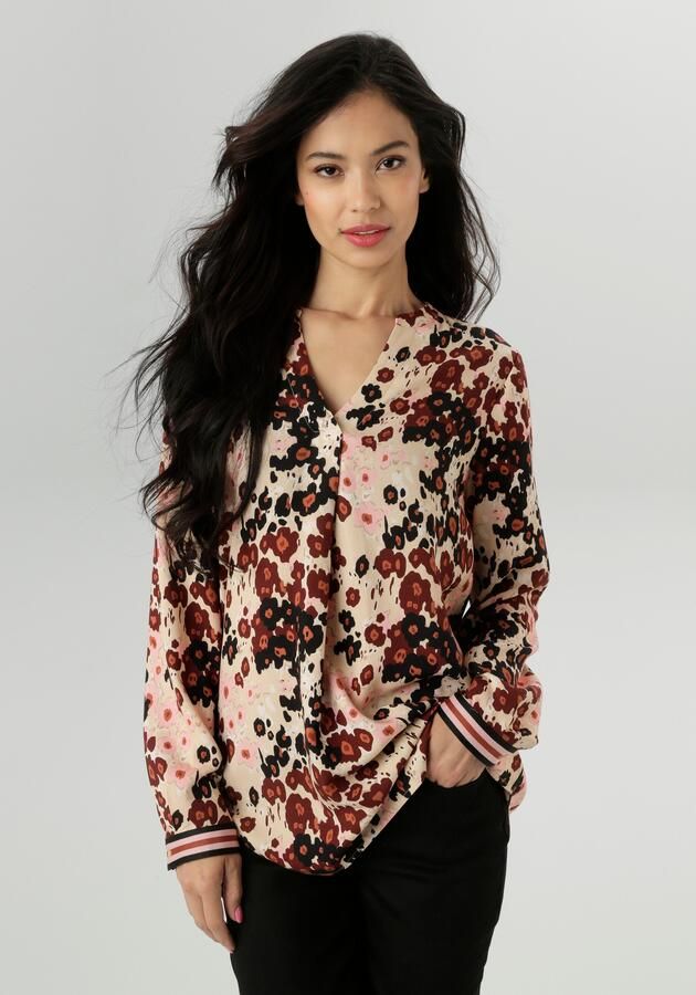 Aniston SELECTED Blouse zonder sluiting Met kleurrijke harmonieuze bloempatroon NIEUWE COLLECTIE - Foto 7