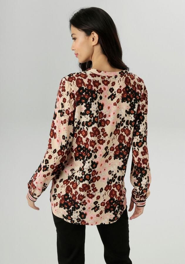 Aniston SELECTED Blouse zonder sluiting Met kleurrijke harmonieuze bloempatroon NIEUWE COLLECTIE - Foto 4