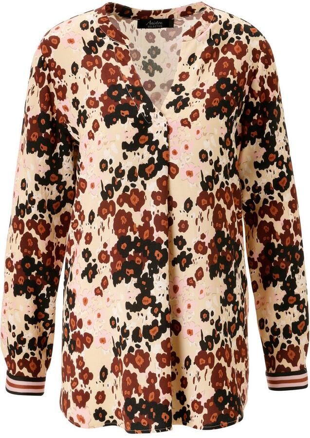 Aniston SELECTED Blouse zonder sluiting Met kleurrijke harmonieuze bloempatroon NIEUWE COLLECTIE - Foto 3