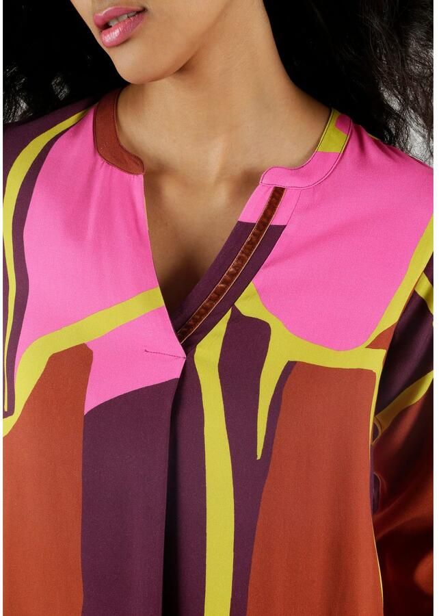 Aniston SELECTED Blouse zonder sluiting met licht glanzend fluwelen band aan de halslijn - Foto 3