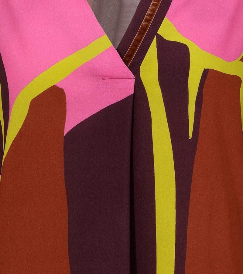 Aniston SELECTED Blouse zonder sluiting met licht glanzend fluwelen band aan de halslijn