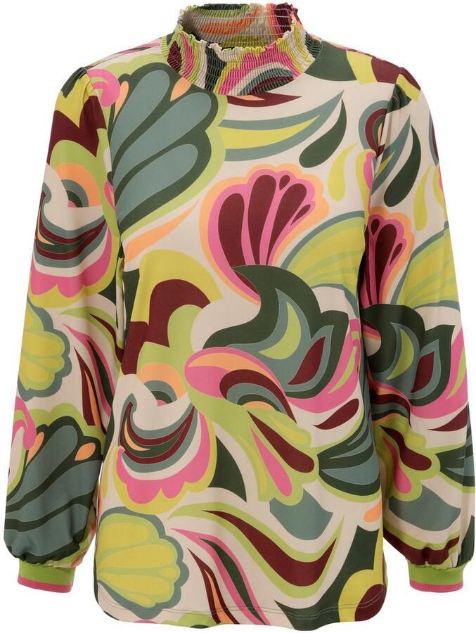 Aniston SELECTED Blouse zonder sluiting met modieus unieke printpatronen allover - Foto 2