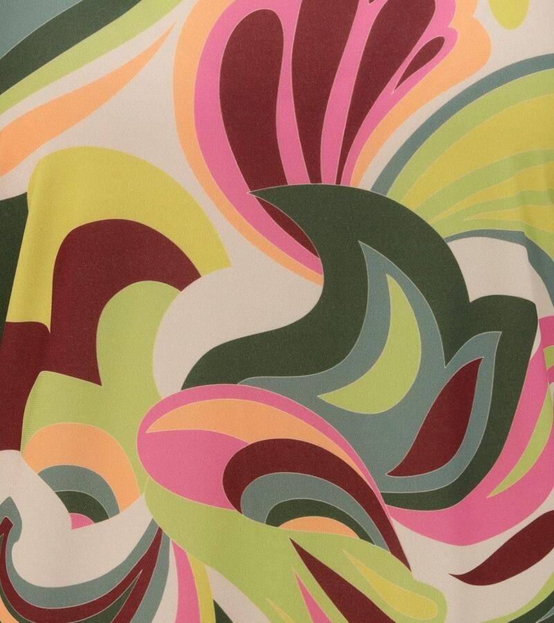 Aniston SELECTED Blouse zonder sluiting met modieus unieke printpatronen allover