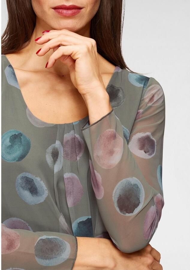 Aniston SELECTED Blouse zonder sluiting met ondoorzichtige jerseyvoering - Foto 3