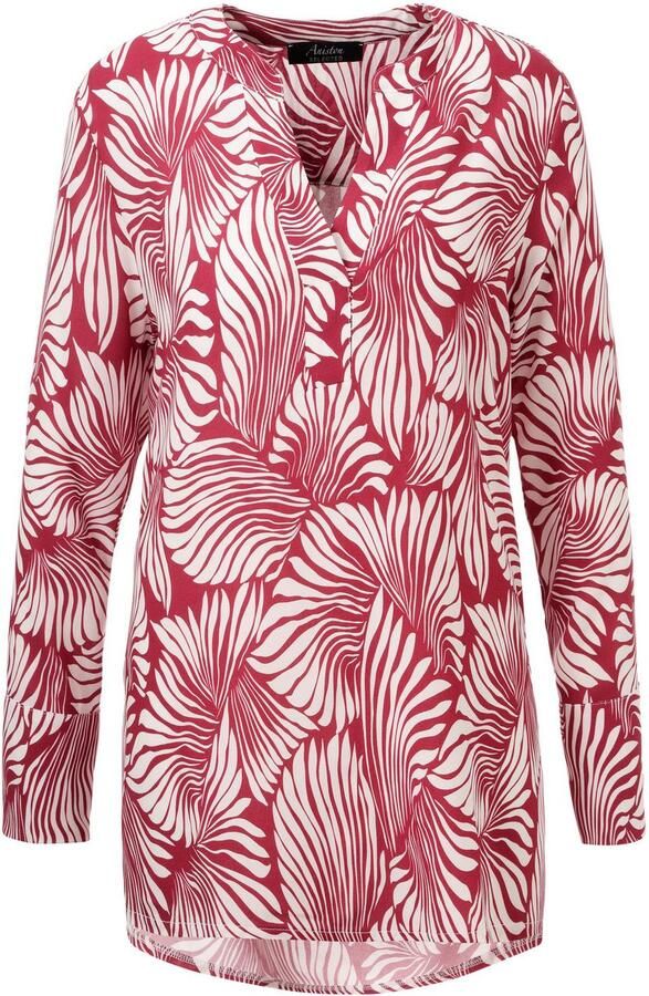 Aniston SELECTED Blouse zonder sluiting met opvallende bladerprint allover nieuwe collectie - Foto 8