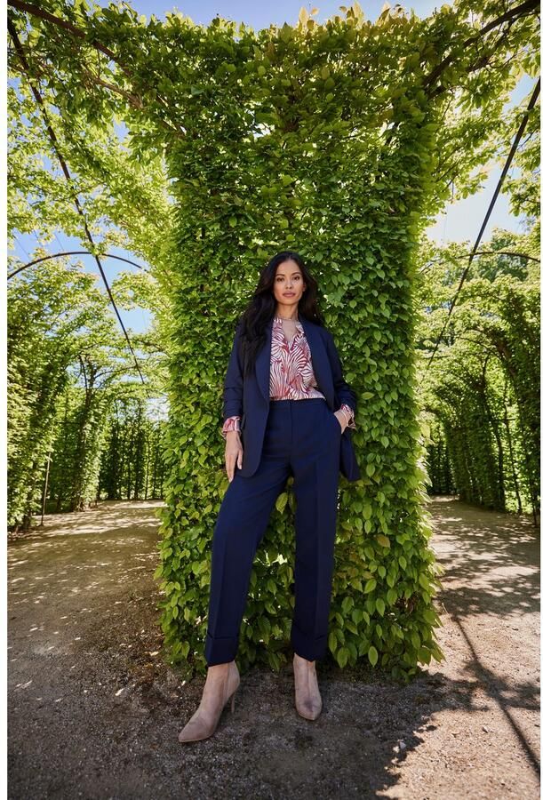 Aniston SELECTED Lange blazer met modieuze reverskraag en geraffineerde mouwen - Foto 2