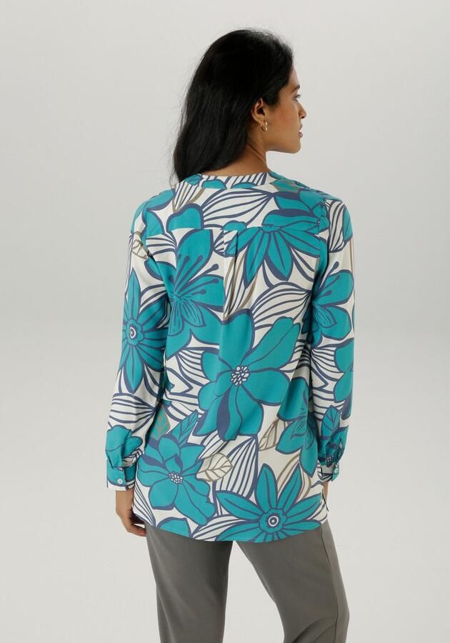 Aniston SELECTED Blouse zonder sluiting met schilderachtige bloemenprint - Foto 3