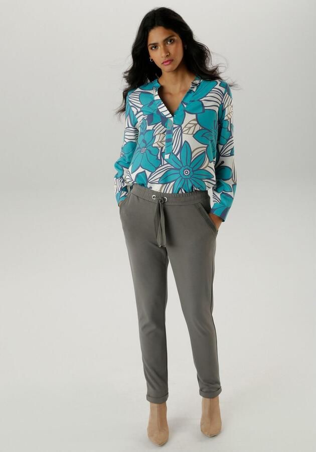 Aniston SELECTED Blouse zonder sluiting met schilderachtige bloemenprint - Foto 5