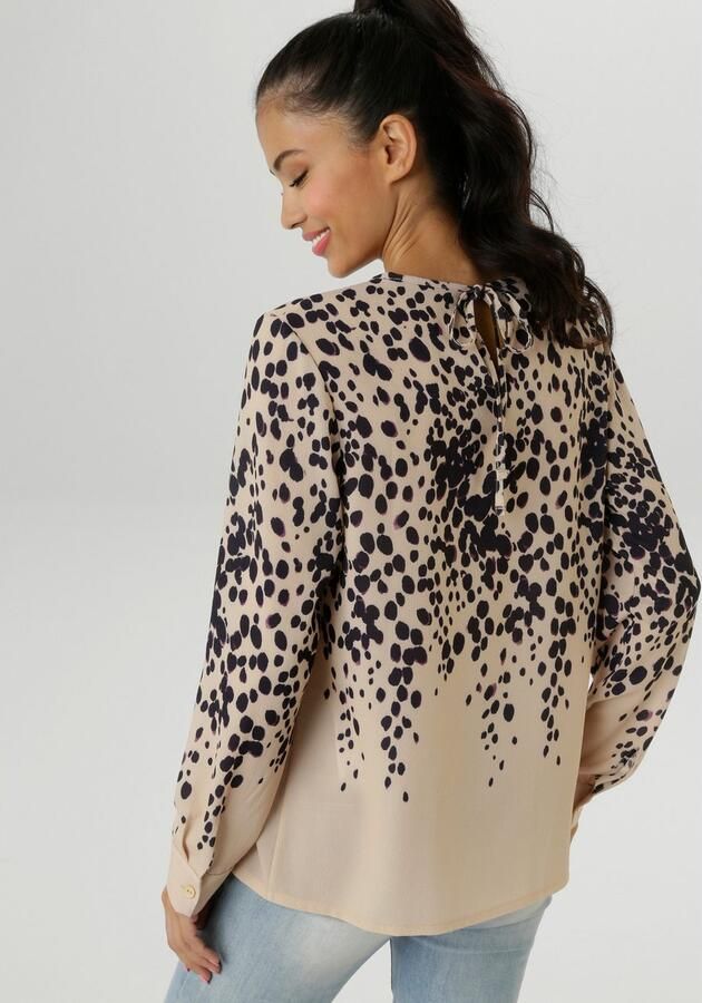 Aniston SELECTED Blouse zonder sluiting met stijlvolle allover-druppelprint nieuwe collectie - Foto 4