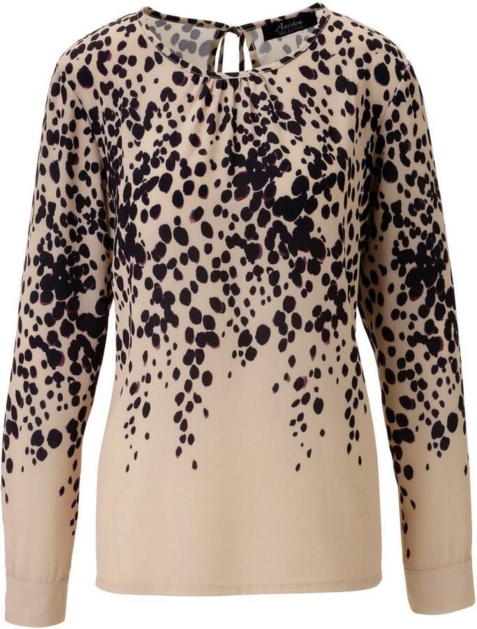 Aniston SELECTED Blouse zonder sluiting met stijlvolle allover-druppelprint nieuwe collectie - Foto 2