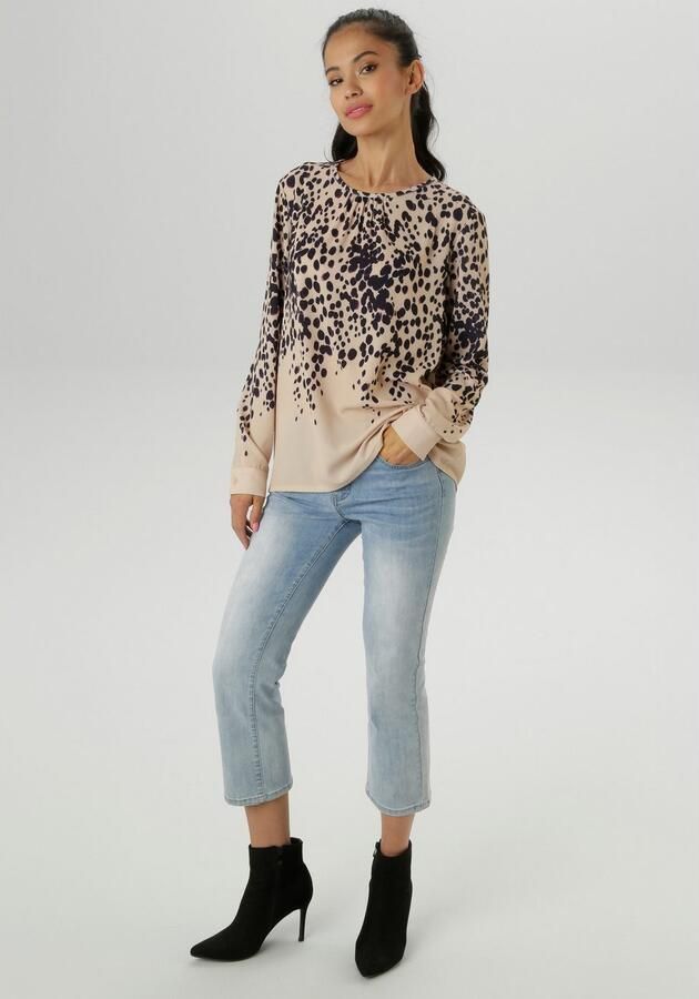 Aniston SELECTED Blouse zonder sluiting met stijlvolle allover-druppelprint nieuwe collectie - Foto 6