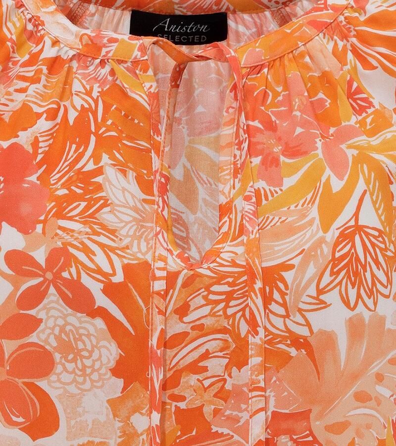 Aniston SELECTED Blouse zonder sluiting met strikbandjes