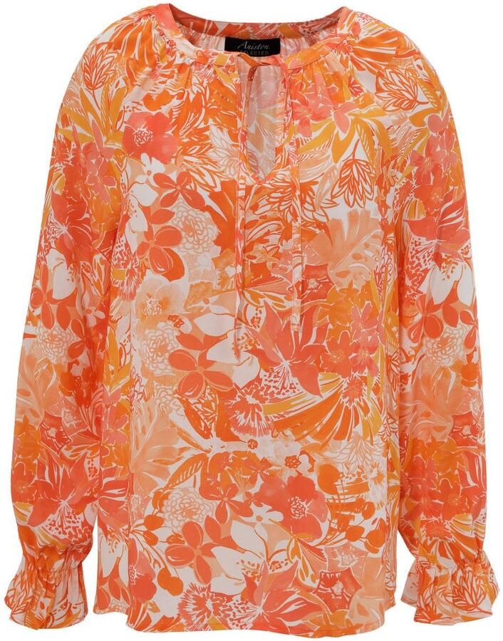 Aniston SELECTED Blouse zonder sluiting met strikbandjes - Foto 2