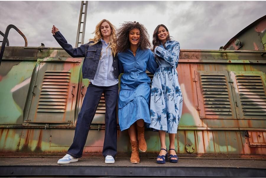 Aniston SELECTED Blousejurk met fantasievolle bloe print nieuwe collectie - Foto 7