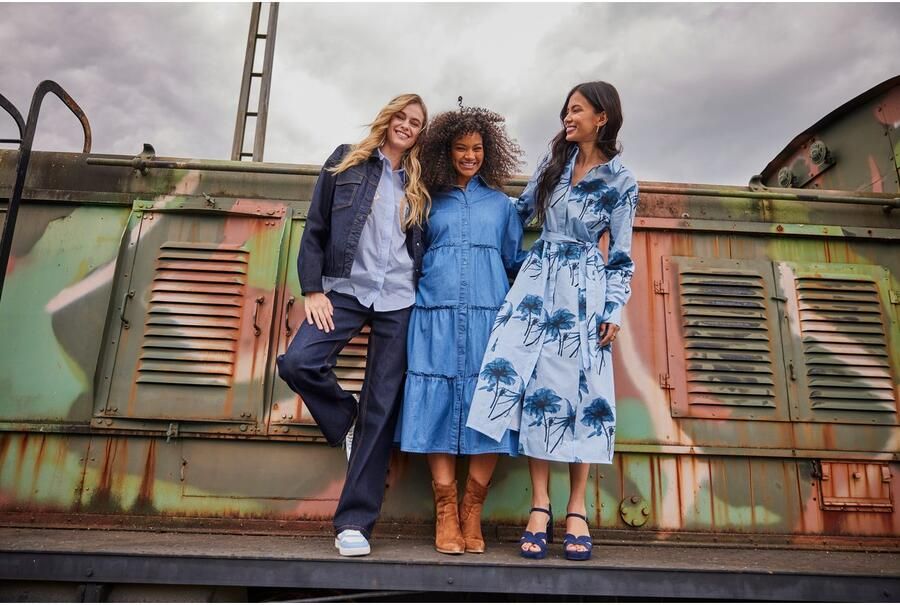 Aniston CASUAL Jeansjack te sluiten met verdekte drukknopen nieuwe collectie - Foto 7