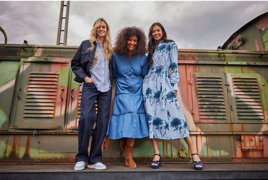 Aniston CASUAL Jeansjack te sluiten met verdekte drukknopen nieuwe collectie - Foto 9