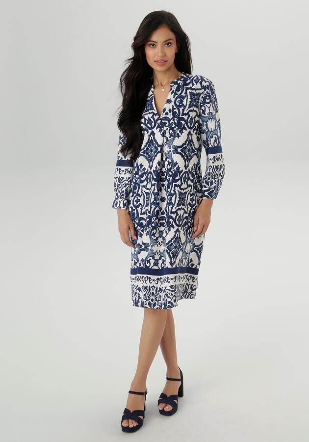 Aniston SELECTED Blousejurk met grootvlak orna tenpatronen - Foto 5