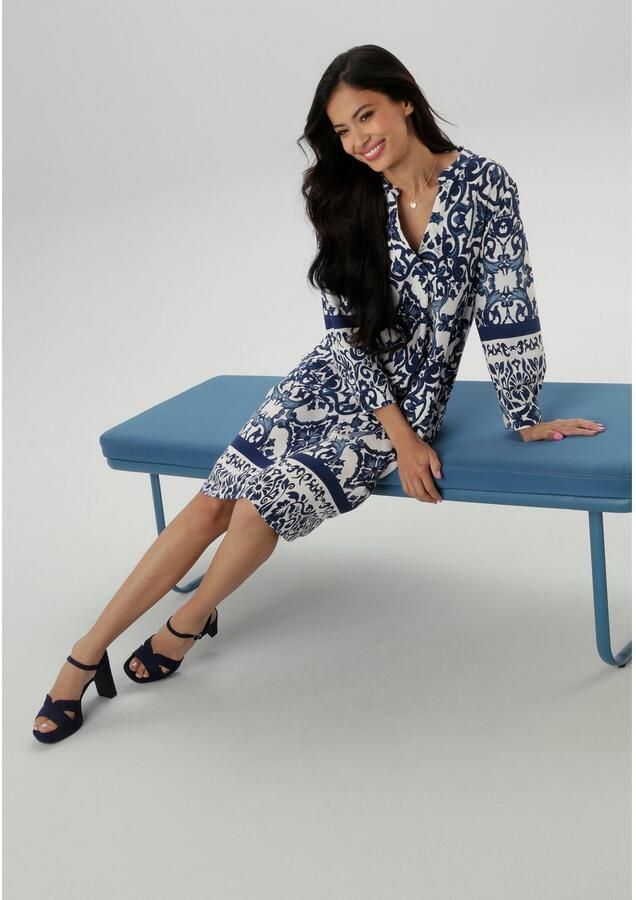 Aniston SELECTED Blousejurk met grootvlak orna tenpatronen - Foto 2