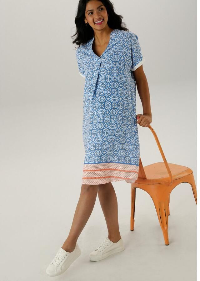 Aniston SELECTED Blousejurk met kleurharmonieuze ornamentenpatronen - Foto 2