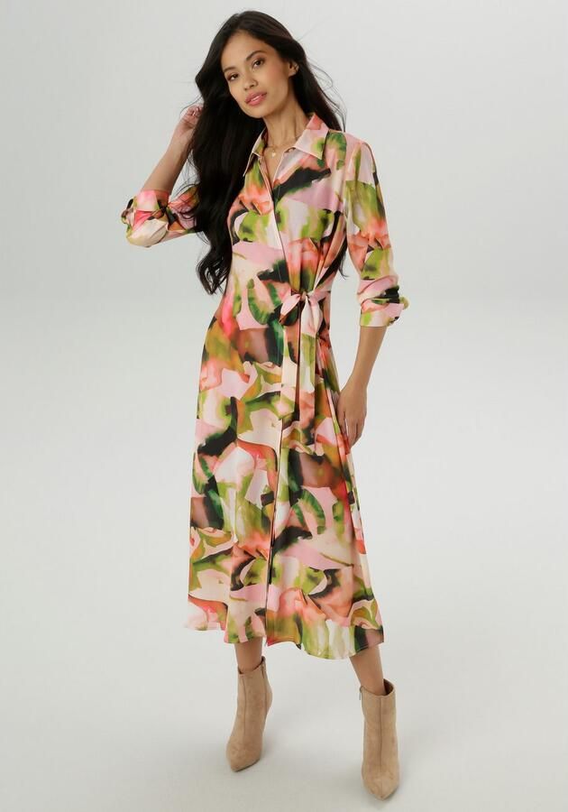 Aniston SELECTED Blousejurk met zijbind-detail nieuwe collectie - Foto 4