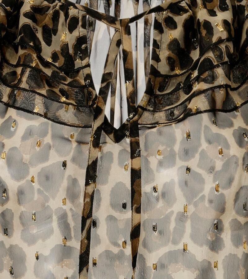 Aniston SELECTED Chiffon blouse in modieuze dierenprint met glansgaren nieuwe collectie - Foto 2