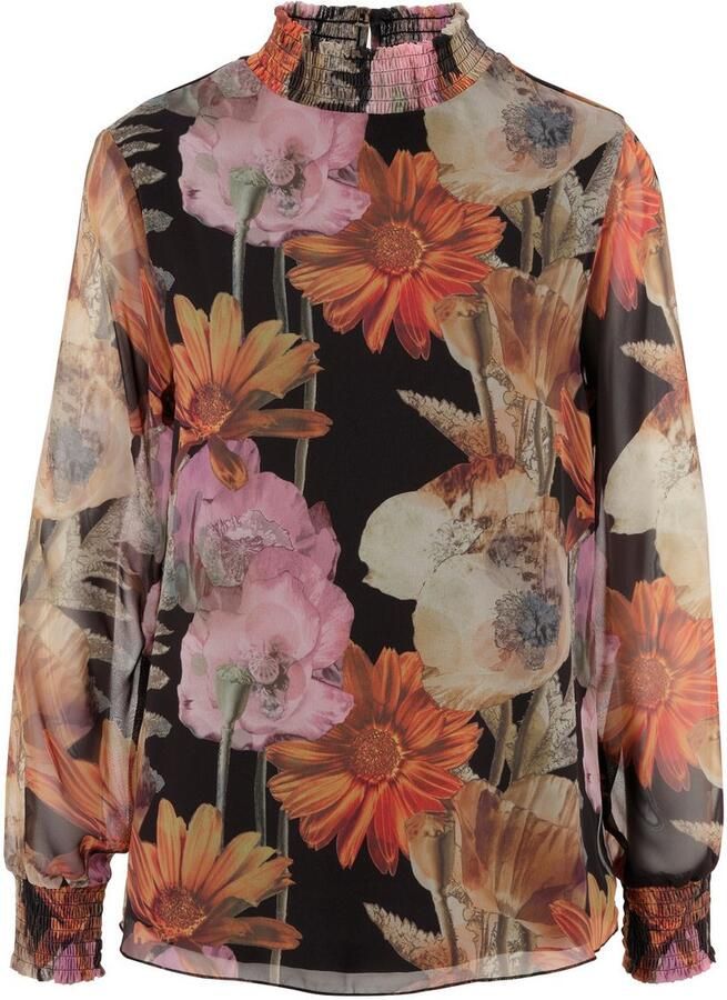 Aniston SELECTED Chiffon blouse met een romantische bloemenprint - Foto 2