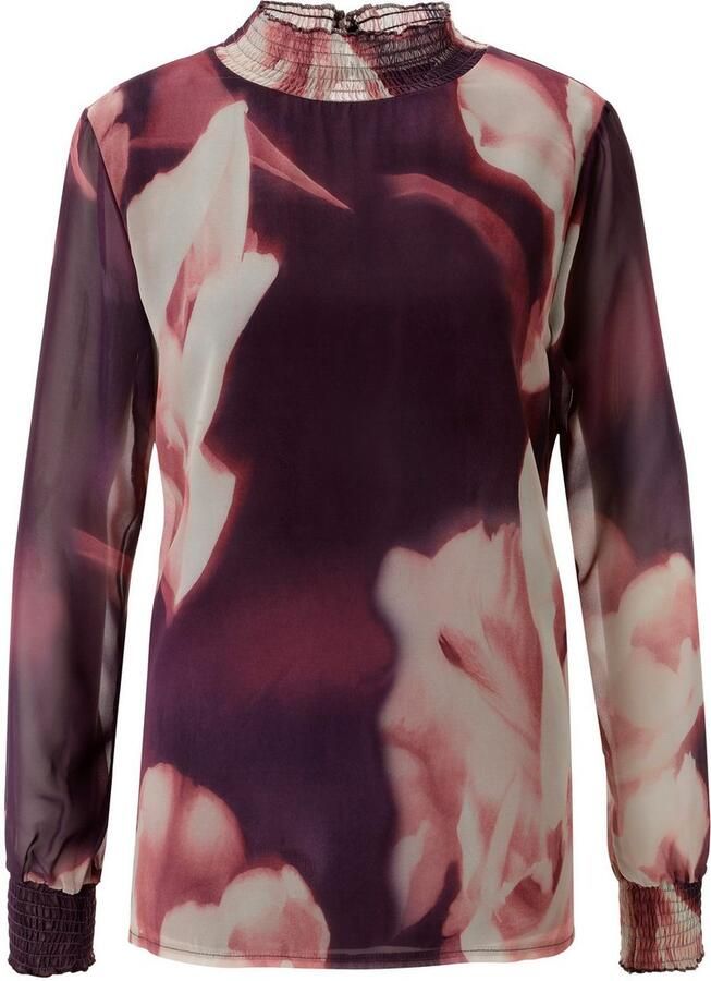 Aniston SELECTED Chiffon blouse met moderne fantasierijke batik-bloe print nieuwe collectie - Foto 2