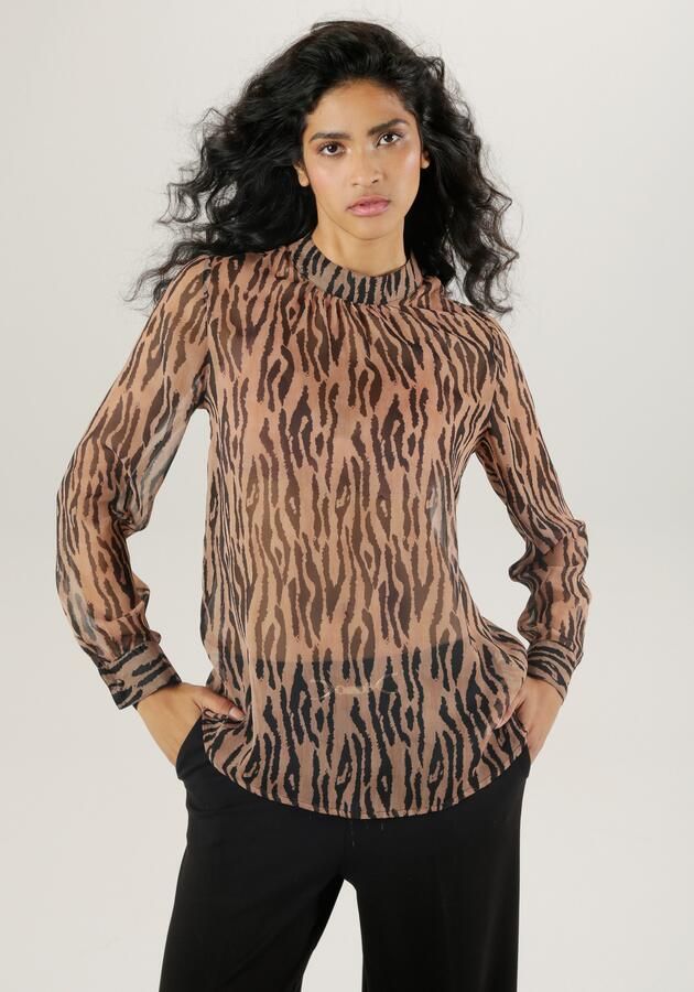 Aniston SELECTED Chiffon blouse transparant - Foto 7