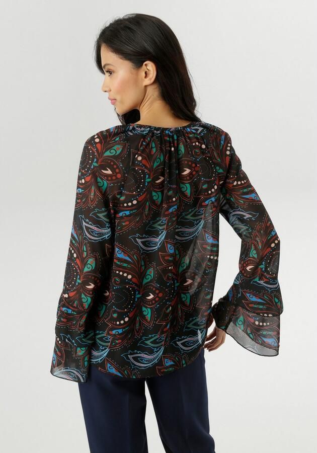 Aniston SELECTED Chiffon blouse van licht transparante chiffon nieuwe collectie - Foto 4