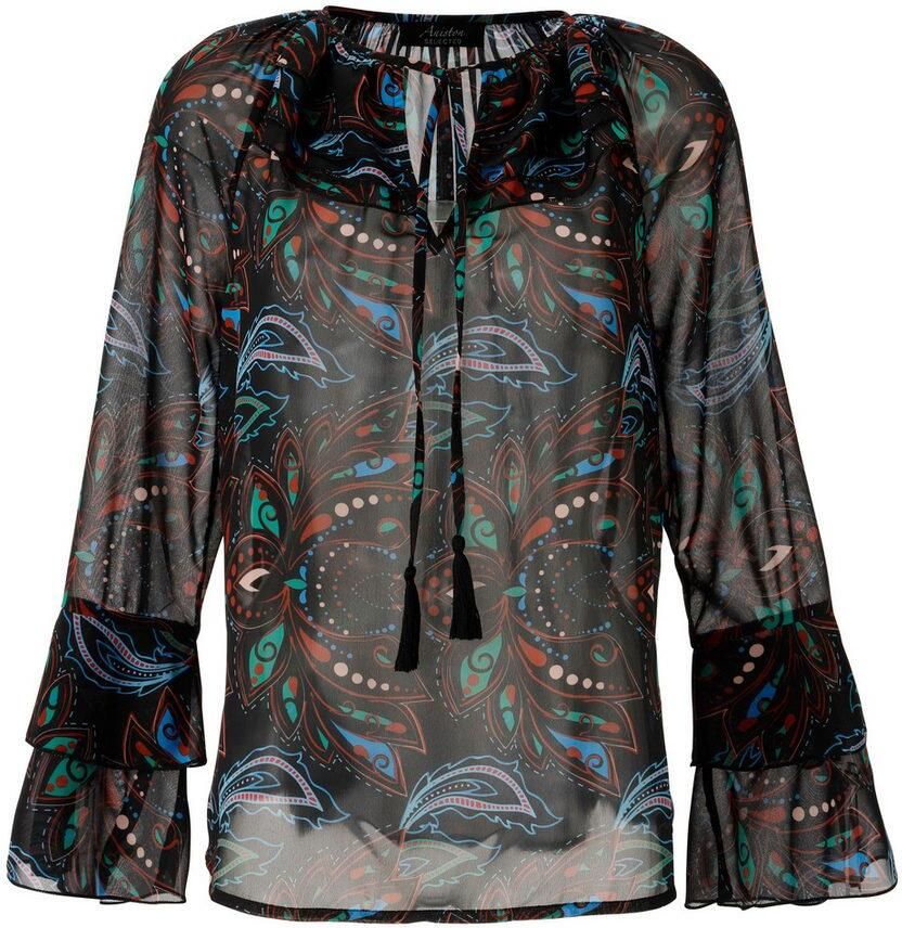 Aniston SELECTED Chiffon blouse van licht transparante chiffon nieuwe collectie - Foto 2