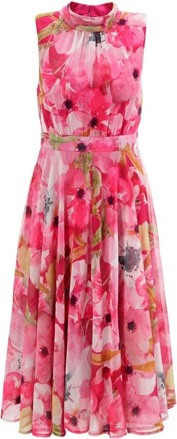 Aniston SELECTED Chiffon jurk met dromerige bloemige patronen - Foto 7