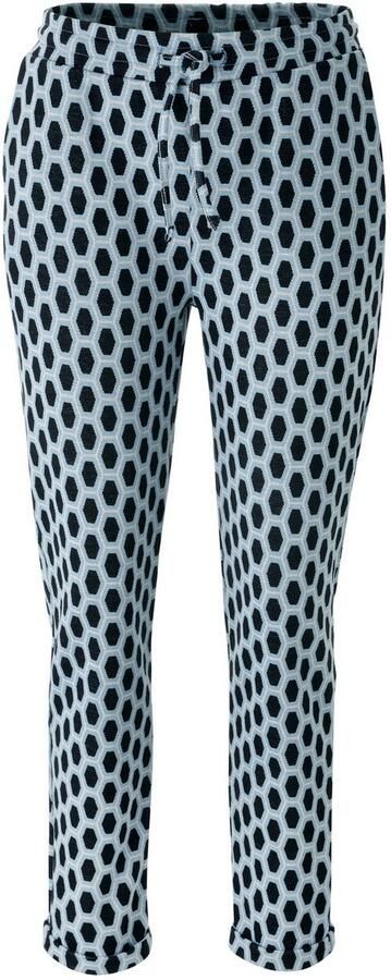 Aniston SELECTED Comfortbroek met allover-patroon in geometrische honingraatlook nieuwe collectie - Foto 7