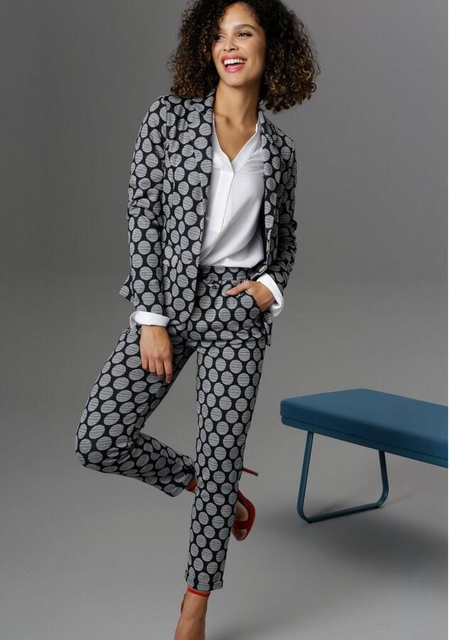 Aniston SELECTED Comfortbroek met gestreepte stippen - Foto 5