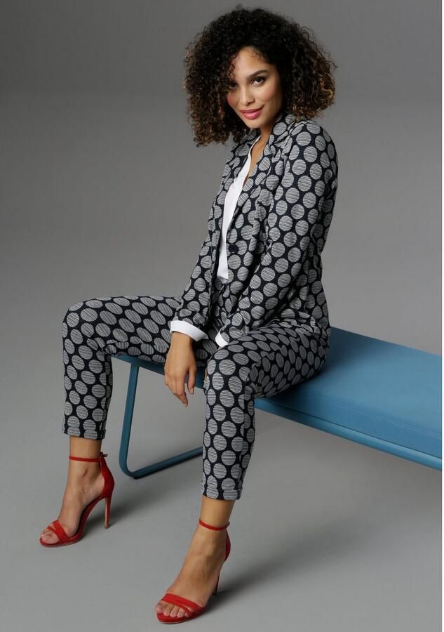 Aniston SELECTED Comfortbroek met gestreepte stippen - Foto 6