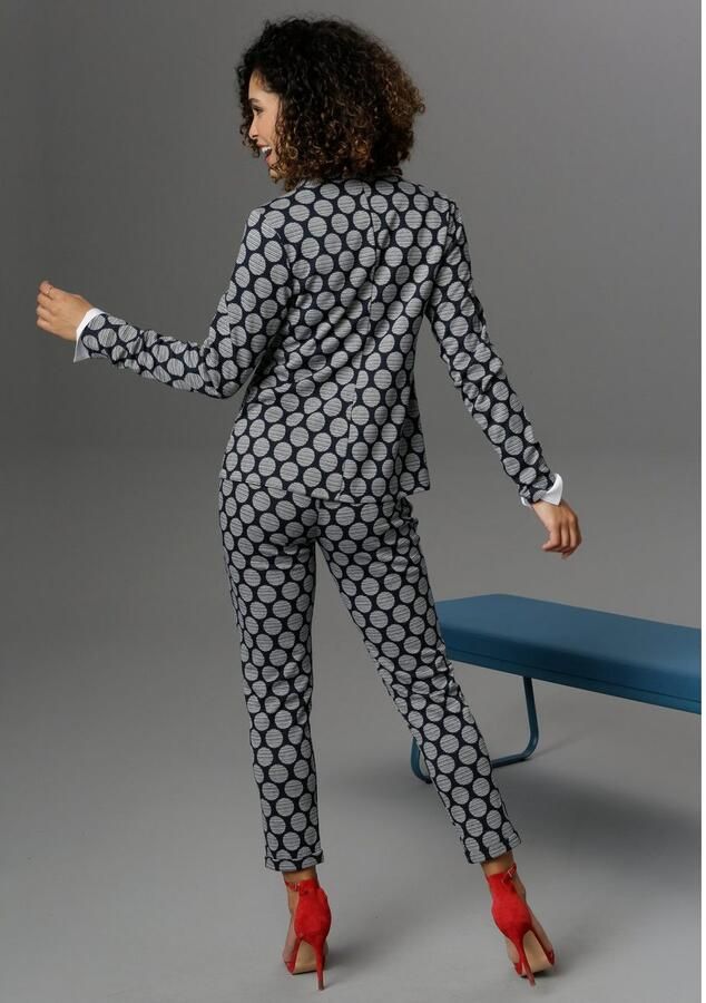 Aniston SELECTED Jerseyblazer met gestreepte stippen