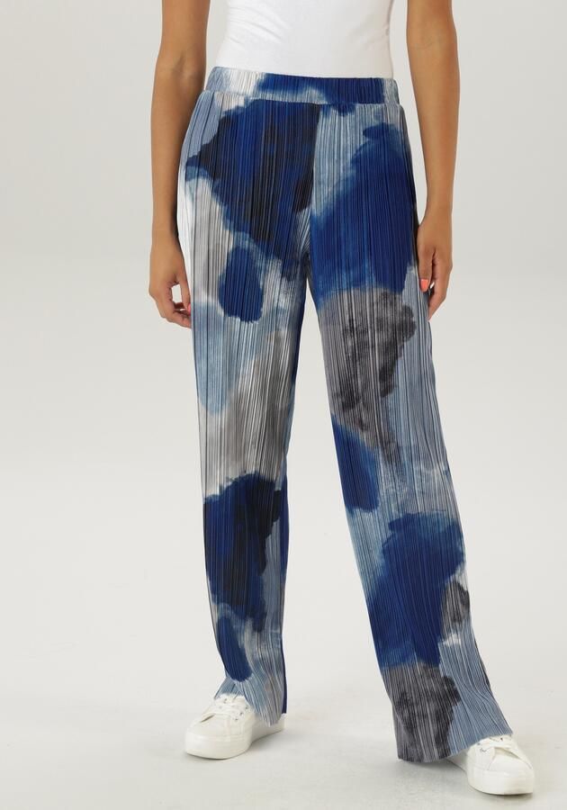 Aniston SELECTED Comfortbroek met plissé en elastische tailleband - Foto 7