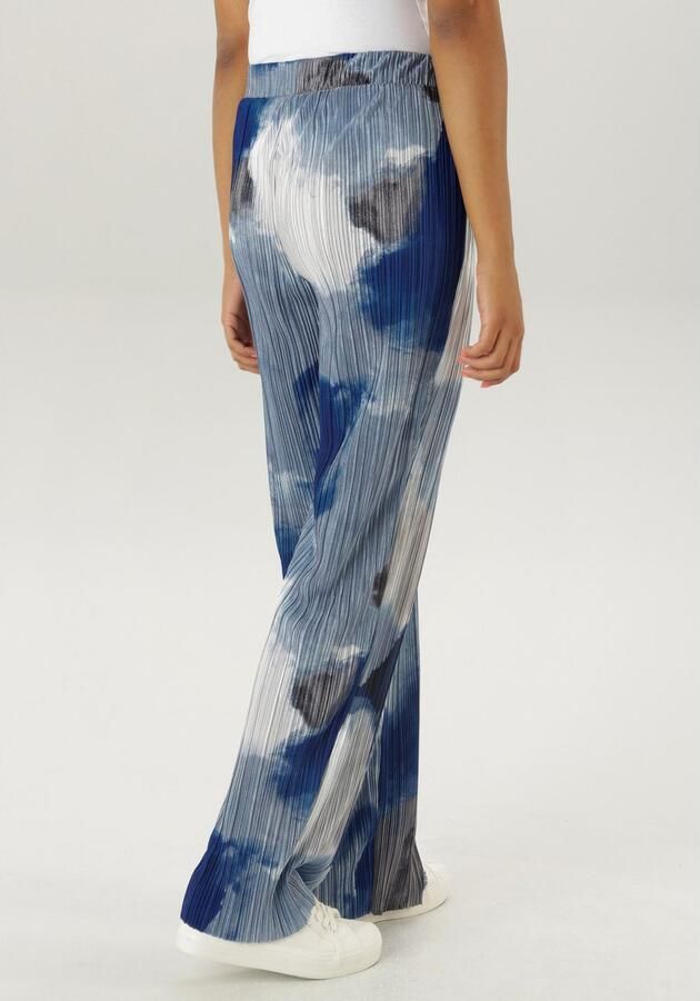 Aniston SELECTED Comfortbroek met plissé en elastische tailleband - Foto 4