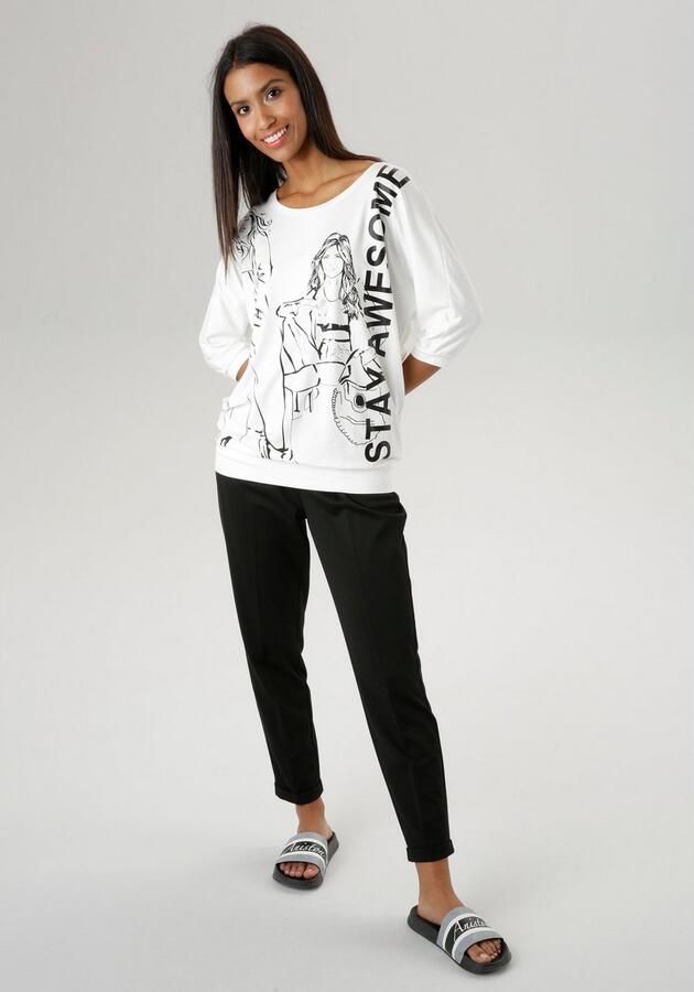 Aniston SELECTED Comfortbroek met plooien - Foto 3