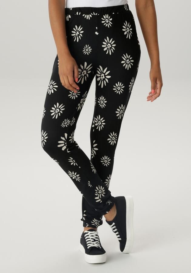 Aniston SELECTED Comfortbroek met trendy bloemenprint allover - Foto 7