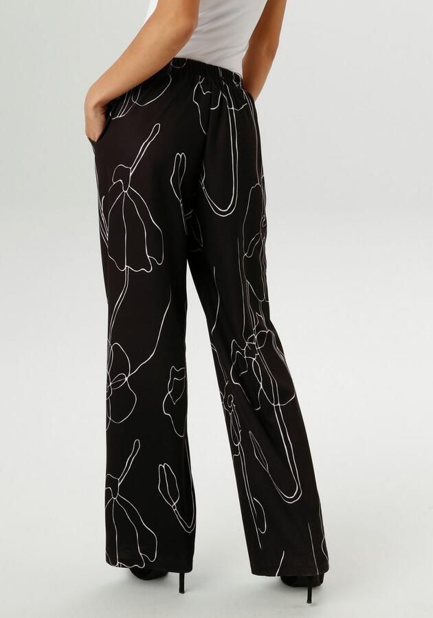 Aniston SELECTED Comfortbroek met trendy print all-over nieuwe collectie - Foto 3