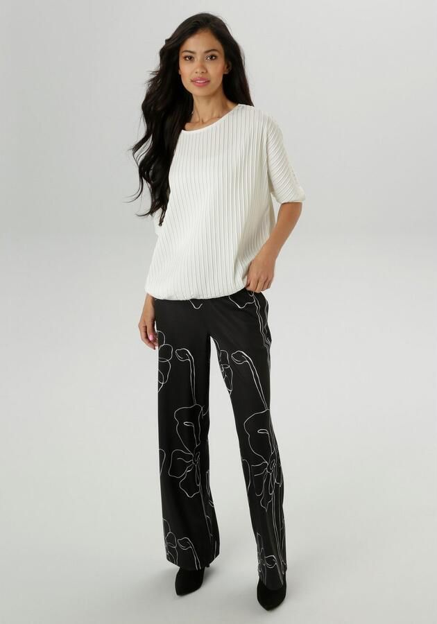 Aniston SELECTED Comfortbroek met trendy print all-over nieuwe collectie - Foto 4