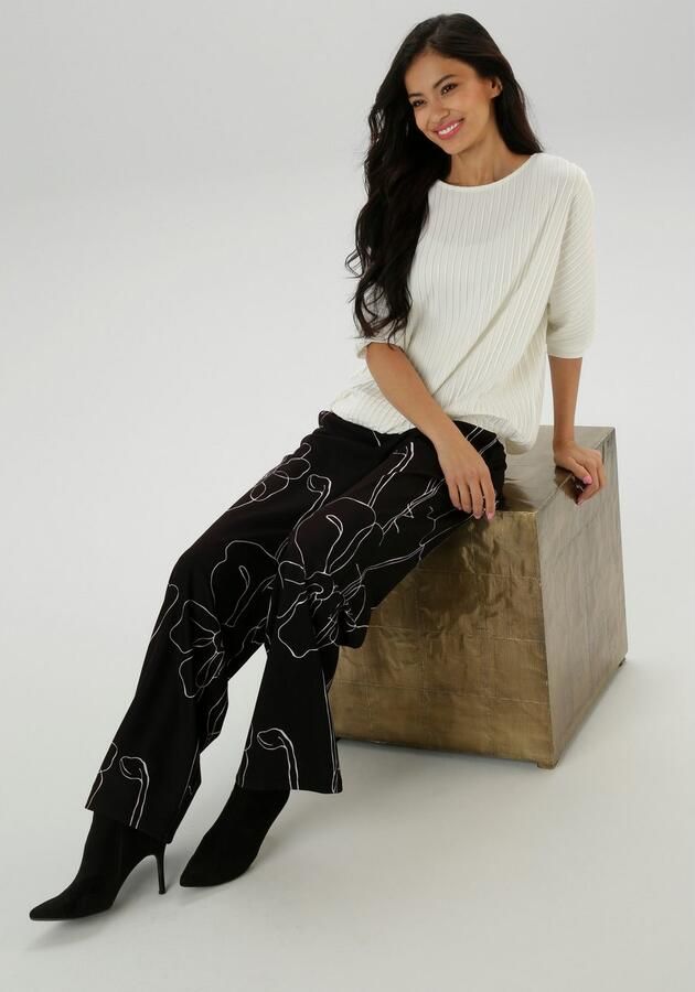 Aniston SELECTED Comfortbroek met trendy print all-over nieuwe collectie - Foto 5